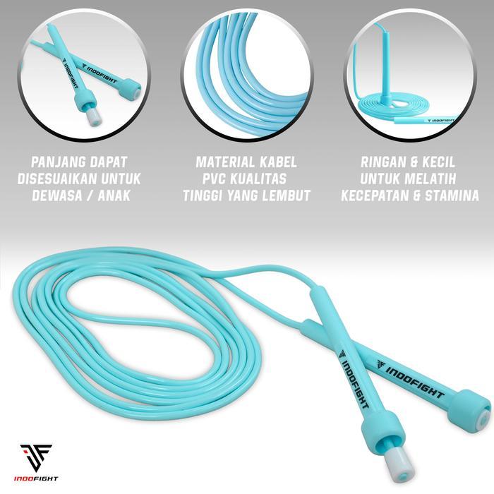 Skiping Olahraga Lompat Tali Skipping Rope Indofight Skipping Jump Tali Skipping Olahraga Dewasa