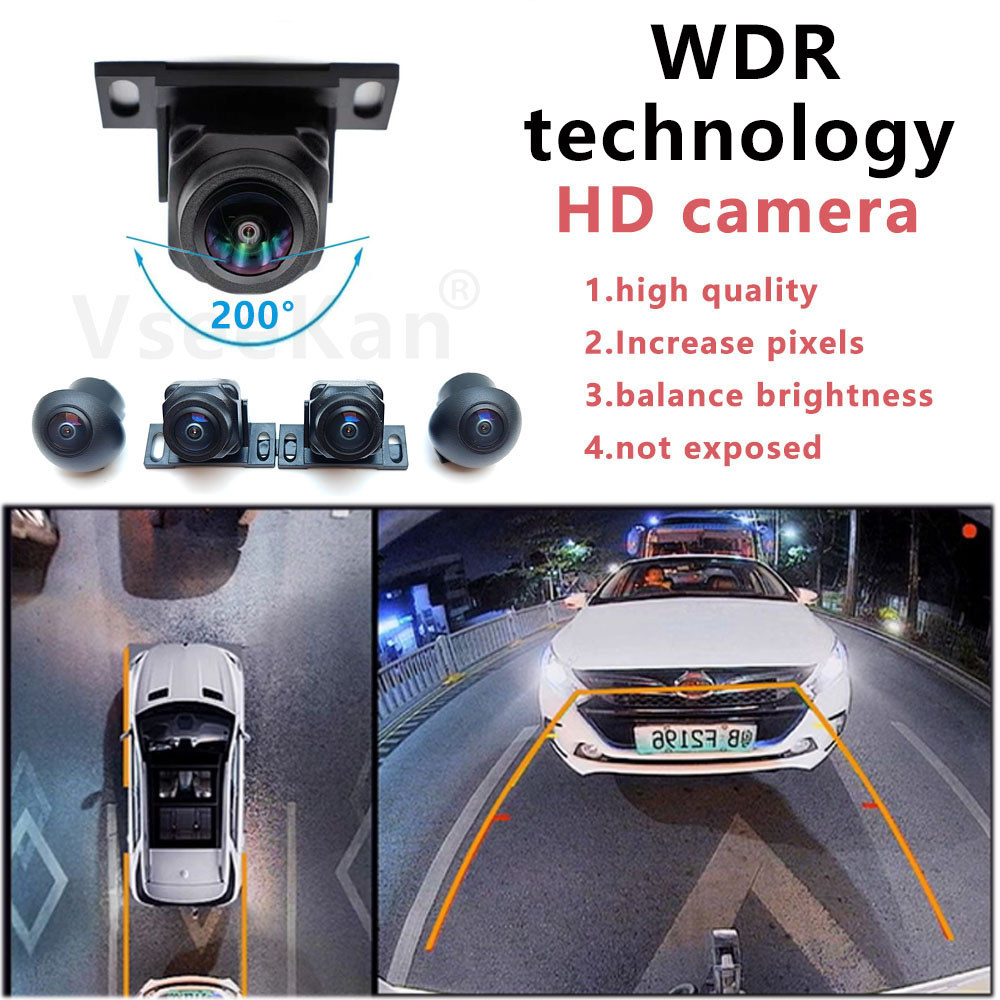 car 360 camera 3D AHD 1080p Car 360 panoramic system camera, WDR processing technology clearer night