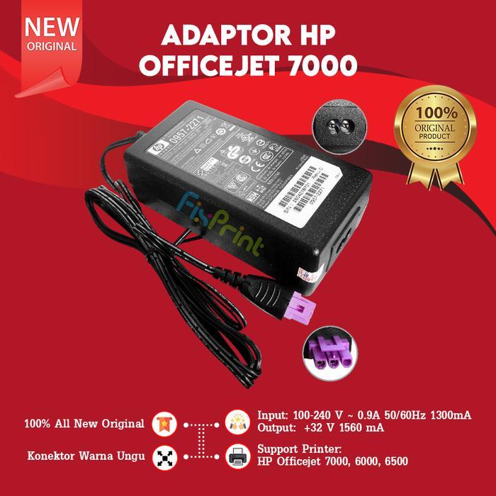 ADAPTOR ORIGINAL OFFICEJET 7000 32 VOLT KONEKTOR UNGU PSU POWER SUPPLY PRINTER 6500 6000 PART NUMBER