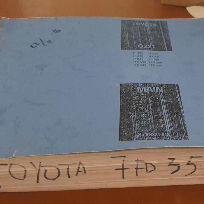 PART BOOK FORKLIFT TOYOTA 7FD35-7FD50 OK.