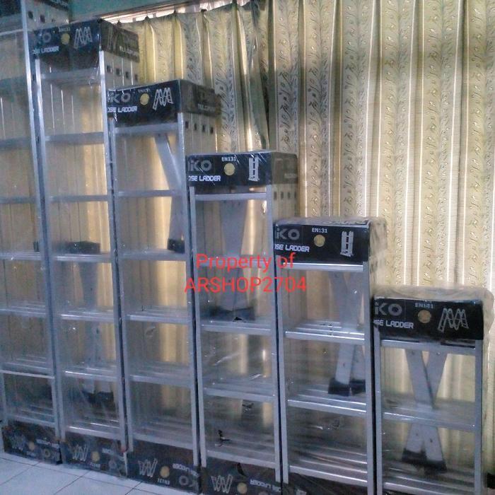 Tangga Lipat 3.5m 4.6m 5.7m 6.9m 8m 9m Aluminium Multipurpose Ladder DENKO MAL  SERIES - 9 meter