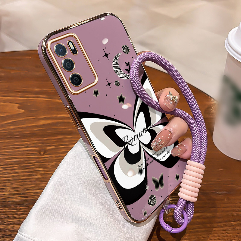Casing Untuk OPPO A16 A16s A54s Case Casing pola cetak macan macan Kasing HP Kesing mewah Silikon So