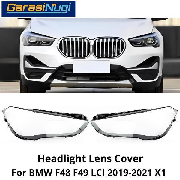 Mika Headlight For BMW F48 F49 LCI Lens Kaca Cover Lampu Depan X1
