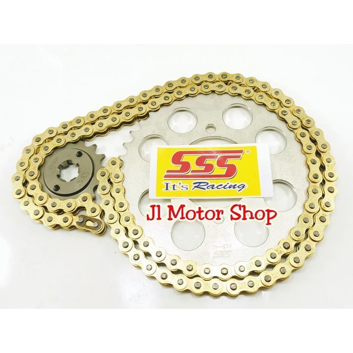 Gir Gear Set SSS 415 428 CB CBR 150 R Megapro Verza Gl Pro Tiger Revo Sonic 150 Gl 100 Supra GTR