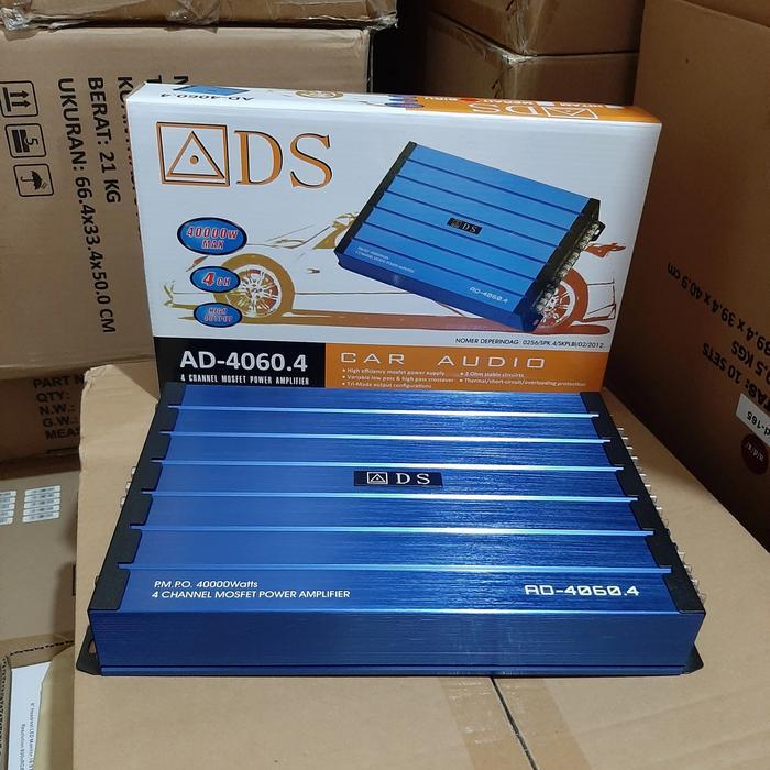 Power Mobil 4 Chanel Ads Ad-4060.4 New Model 40000 Watts