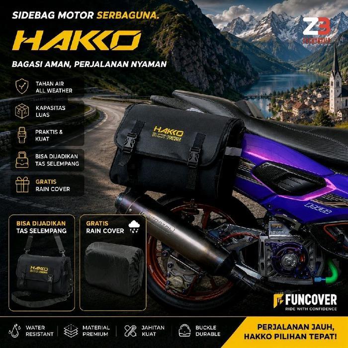 Eiger Hikeland - Tas Motor Touring Sidebag Slingbag Hakko Medium Funcover Jok Samping Ekonomis