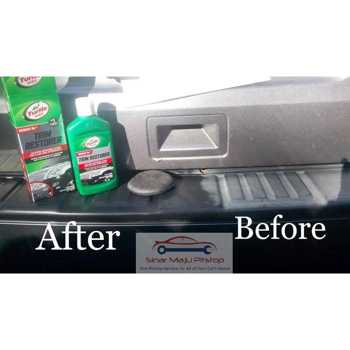 Wax Penghitam Pengkilap Perawatan Eksterior Mobil - Turtle Wax Trim
