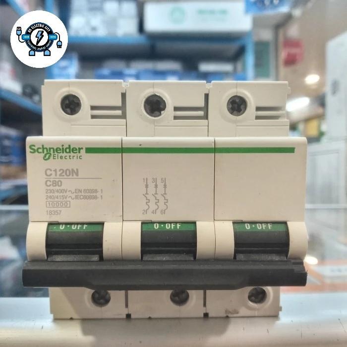 Mcb Schneider C120N 3P 80A Original