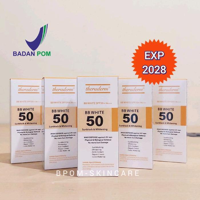Theraderm Bb White Spf50 Whitening Sunblock Cream 40G Made In Korea Tbk