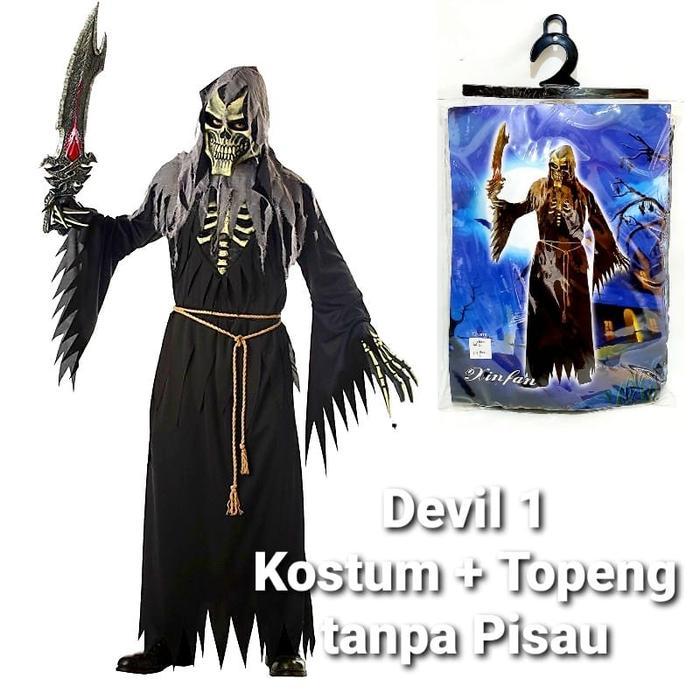 Baju Dress Kostum Cosplay Black Devil - MALEFICENT - DEVIL 1