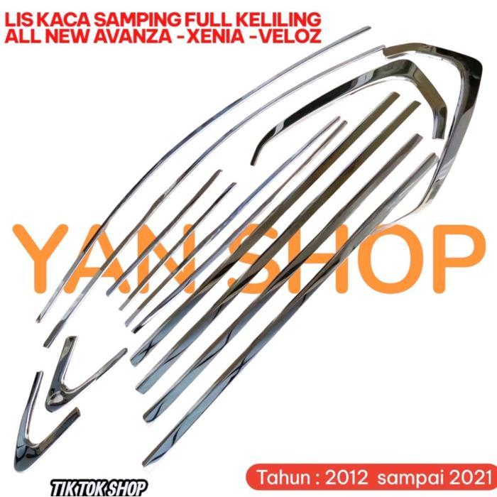 Lis Kaca Samping Pintu Full Keliling All New Avanza - Xenia - Veloz Tahun 2012 2013 2014 2015 2016