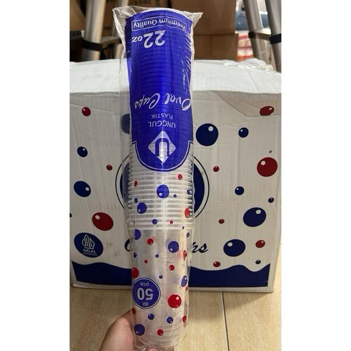 Cup minuman 22 oval/ cup minuman boba oversize