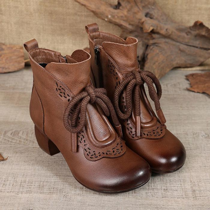 Eiger - Original Kulit Asli Sepatu Boots Wanita Tinggi Casual Keren Formal Lembut Kerja Kuliah Cewek