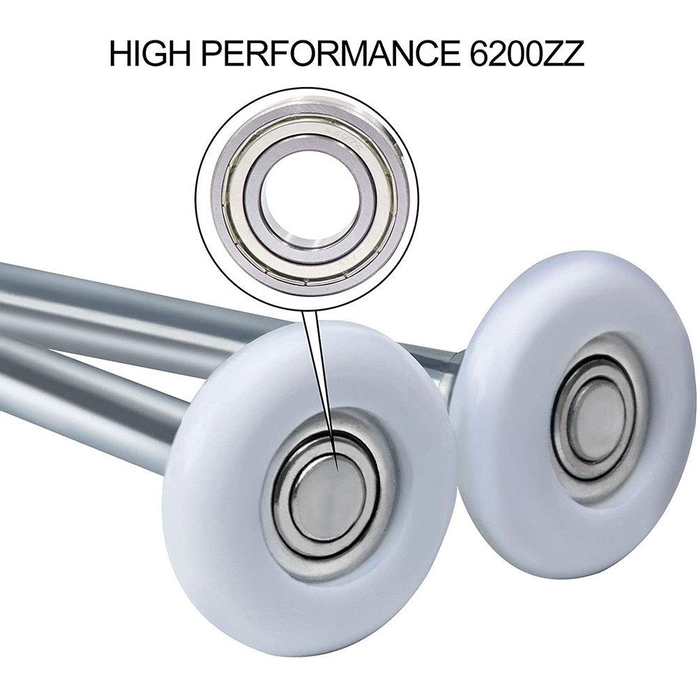 12Pack 2 Inches Garage Door Rollers, 6200ZZ Bearing Nylon Garage Door Roller,for Residential and