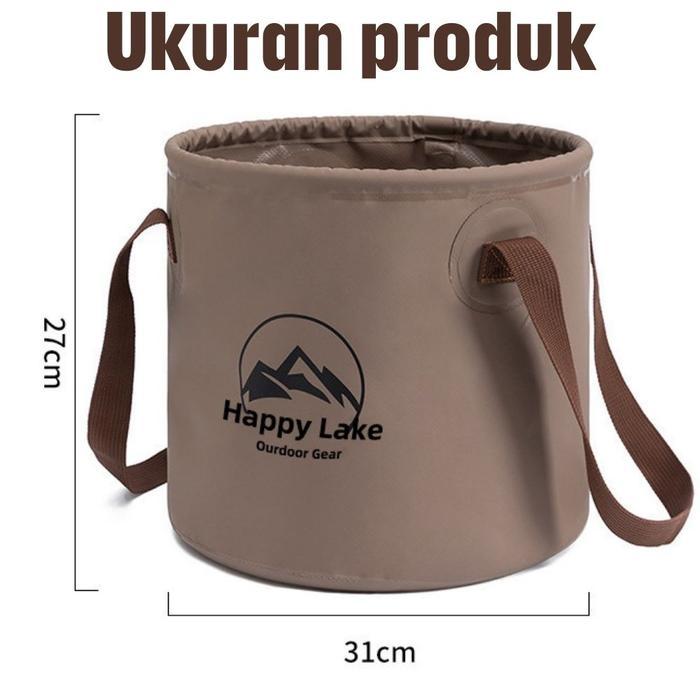 Ember Lipat 20 Liter/ Ember Fishing Camping Ember Piknik/ember Lipat Folding Bucket Wadah Air