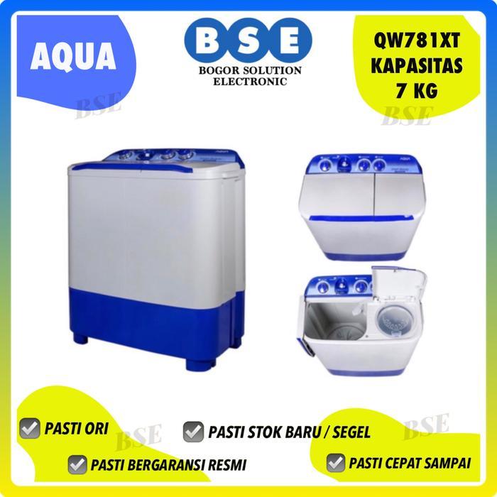 Mesin Cuci 2 Tabung Aqua Promo Murah | Aqua Qw781xt | Qw 781xt | qw781