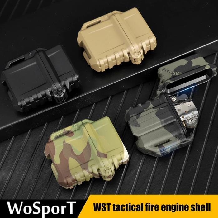 armor zippo cover tactical case sarung kondom army military