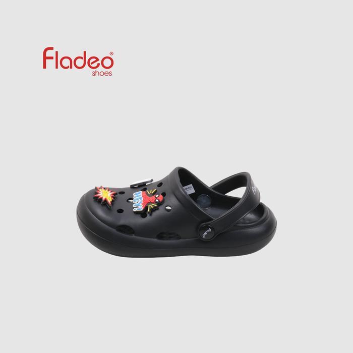 Fladeo A26/DPKT13-1ON/Sandal Phylon Sandal Phylon Tali Anak Ringan dan Empuk - Hitam, Ukuran 33 Sand