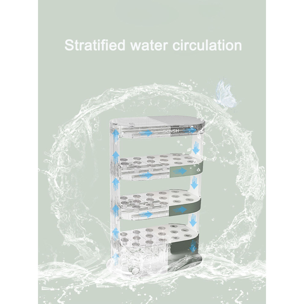 Hydroponic Growing Tower System, 4-Layer Indoor Garden Kit For Larger Capacity Plant Herb