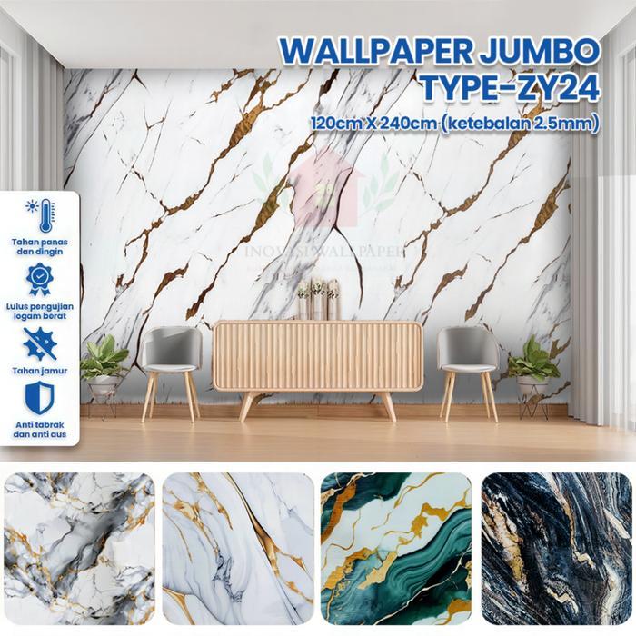 NEW Wallpaper Dinding Wallpaper Dinding Vinyl Marble Wallpaper Dinding 3D Motif Marmer Uk