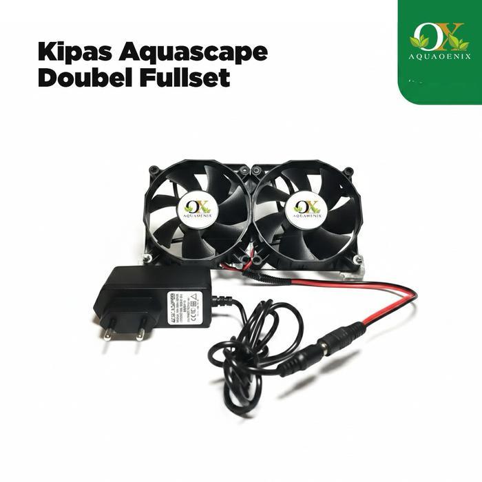 kipas aquarium aquascape double fullset lengkap