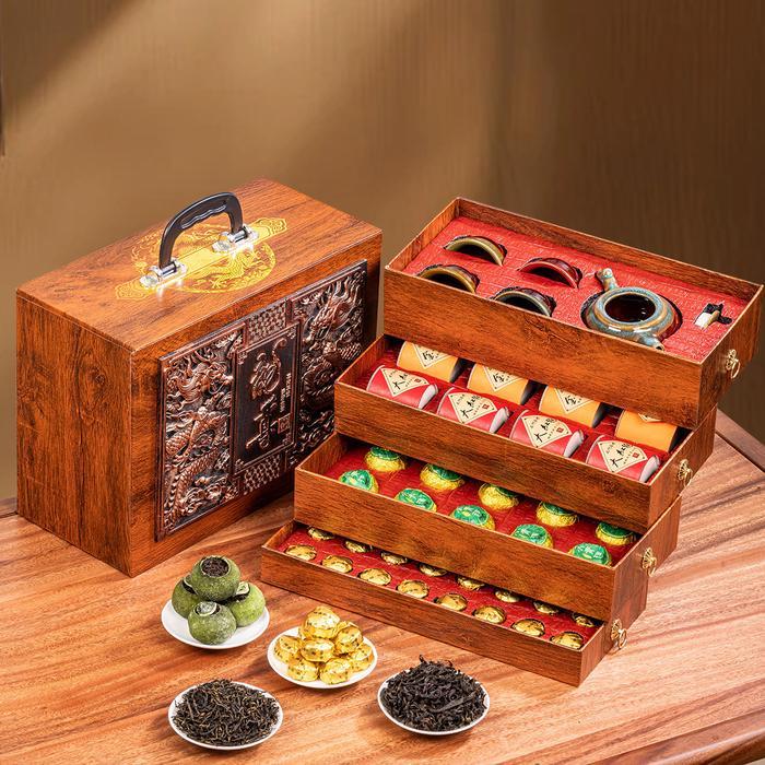 Chinese Tea Gift Set Hampers tea + tea pot set Hampers Imlek/CNY/Christmas/ Kado Bingkisan