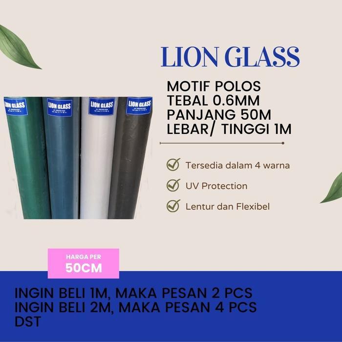 Fiber Plastik Penutup Pagar Polos Tebal 0.6mm