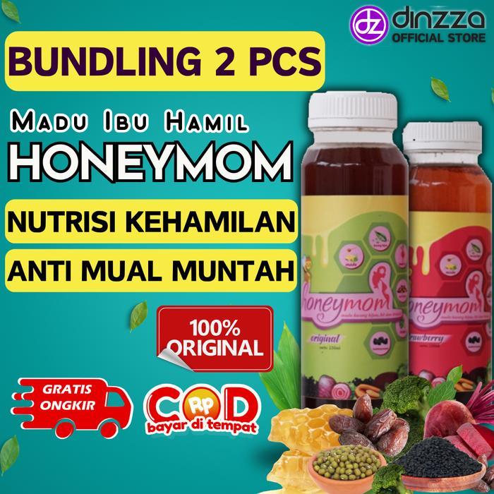 [BUNDLING 2PCS] HONEYMOM MADU NUTRSI IBU HAMIL ASAM FOLAT VITAMIN SUPLEMEN OBAT ANTI MUAL MUNTAH,