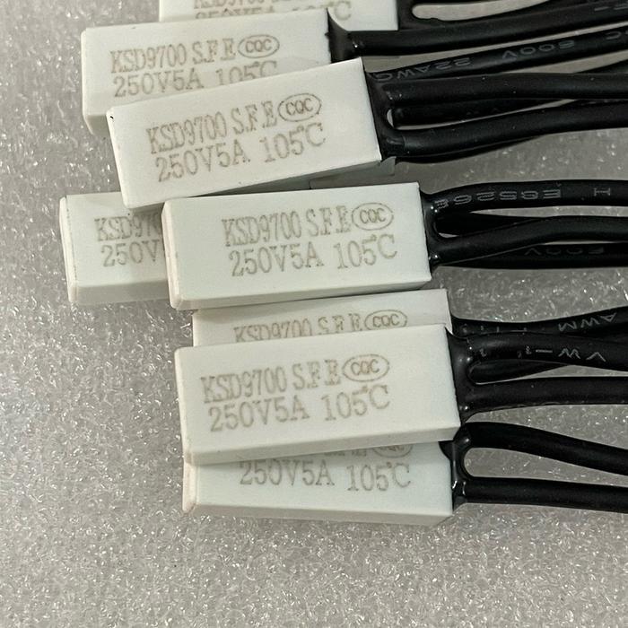 10pcs Thermostat Thermal KSD9700 SFE 250V 5A Sensor Suhu Temperatur AC