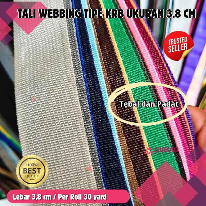 Tali Webbing Bisban Merk Krb 3,8 Cm Per Roll Pasti Promo