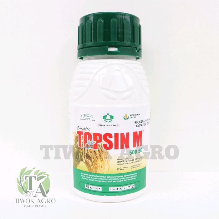 ` Fungisida Topsin M 500 SC 200ml - Obat Jamur Antraknosa Patek Busuk Daun Padi Cabai