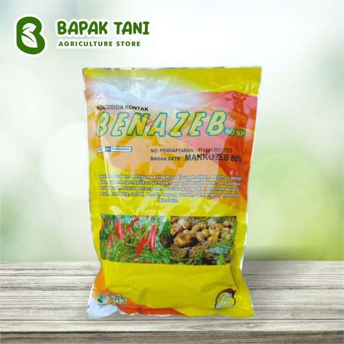 ` Fungisida Benazeb 80 WP Kuning 1 Kg