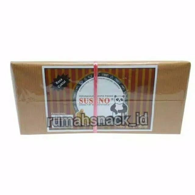 Yummy Keripik Pisang Coklat lampung Suseno Kotak 500gr bukan aneka yen yen