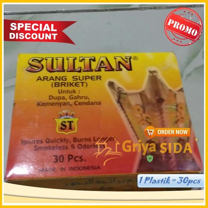 Arang super Sultan original (briket) isi 30pcs arang harga grosir