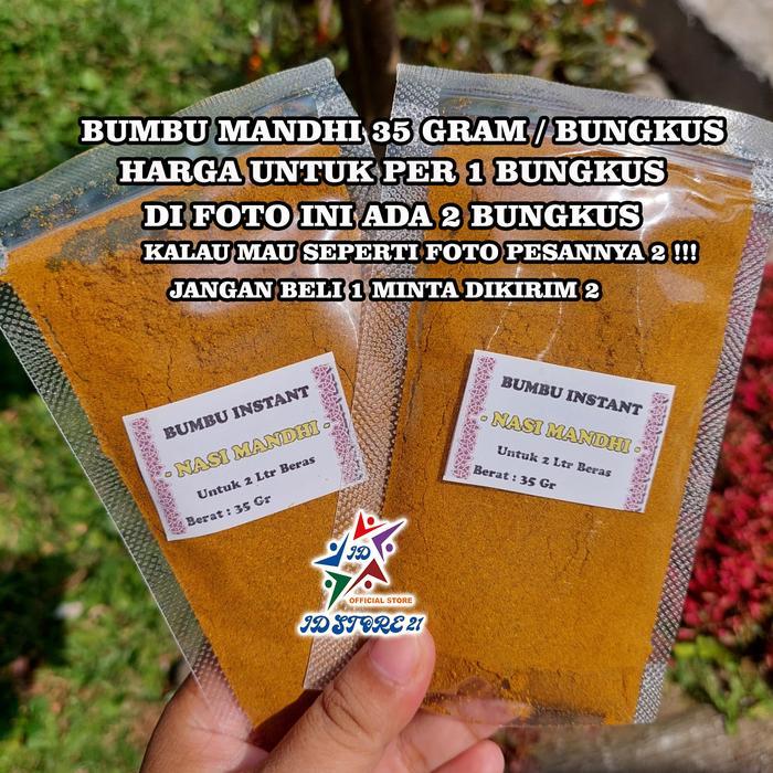 NEW Bumbu Nasi Kebuli Mandhi Briyani Instant Untuk 2 Liter Beras 35 Gr Bawang Penyedap Bombay Sapi