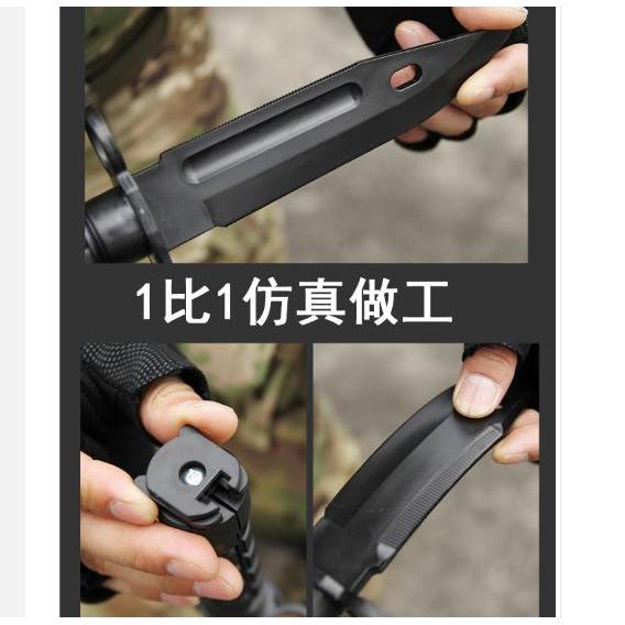 Dummy Knive Tactical Pisau Thermo Plastic Rubber M9 Realistis 1:1 Csgo