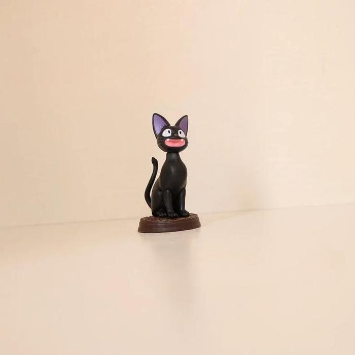 HOT SALE 6PCS/SET CARTOON BLACK CAT JIJI GIGI FIGURE PVC ACTION TOY DOLL MODEL SET BLACK CAT