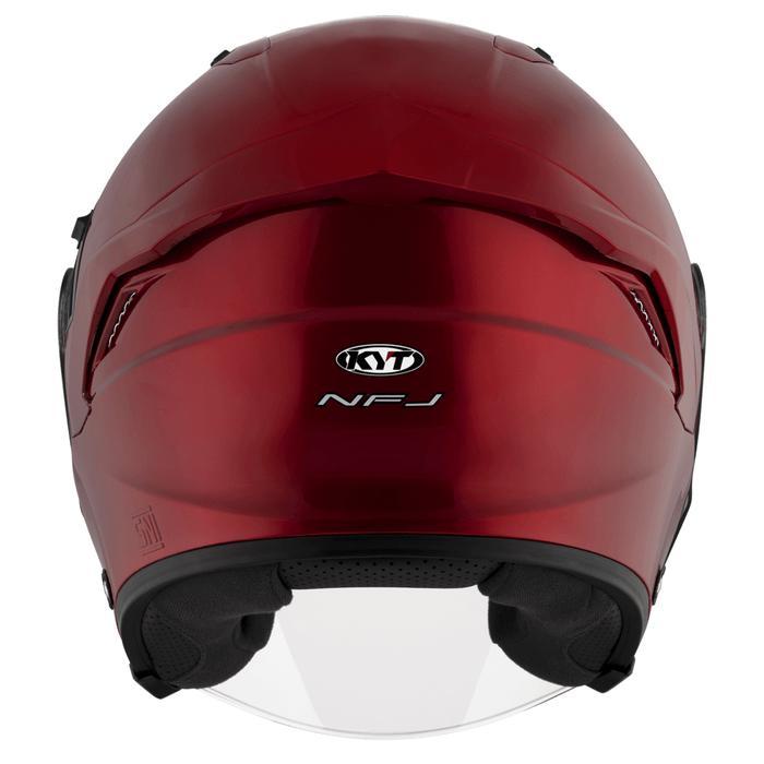 Luminousess// Helm Kyt Nfj Plain - Red Maroon