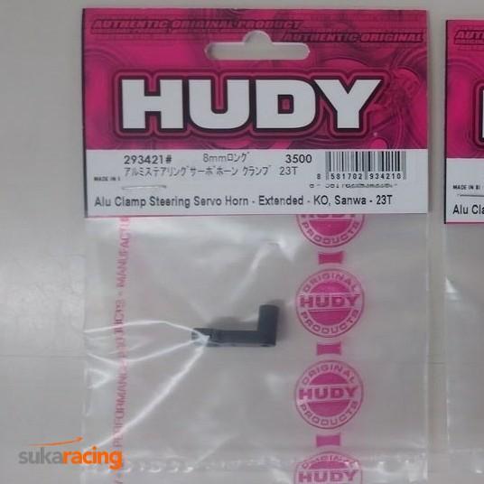 293421 HUDY Alu Clamp Steering Servo Horn - Extended - KO, Sanwa - 23T