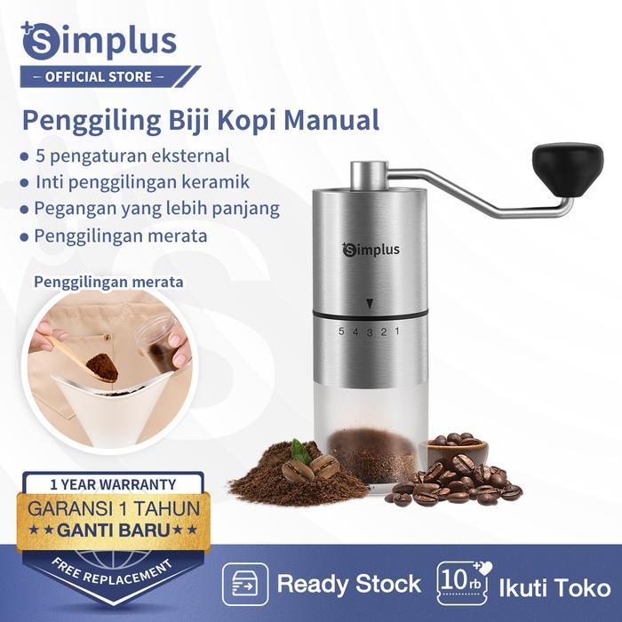 Simplus Penggiling Biji Kopi Manual 20g Coffee Grinder Handheld Manual Baja Tahan Karat
