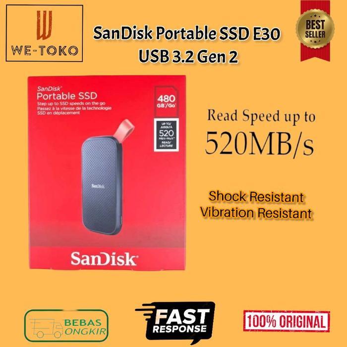 TERLARIS SSD External SanDisk Extreme Portable Storage / SanDisk SSD Portable Eksternal -