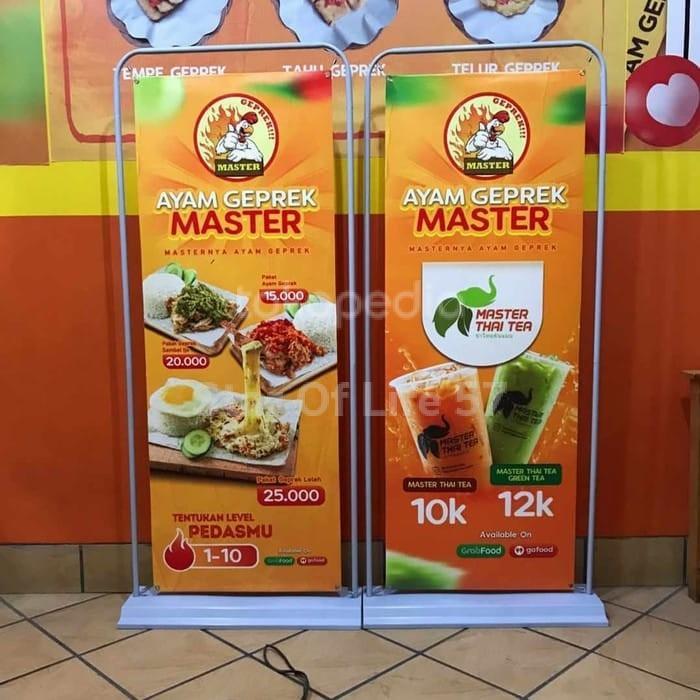 Door Frame Banner Standing Stand Besi Indoor Outdoor Tbk