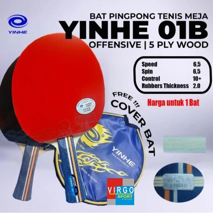 SAVVYSTYLESE// YINHE 01B 01B FL PREMADE BAT BET PINGPONG TENIS MEJA 100%ORIGINAL
