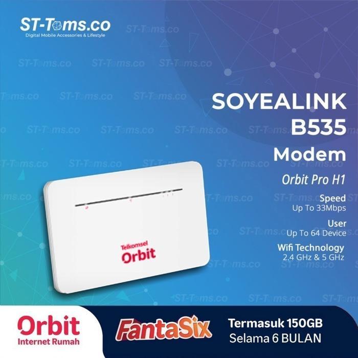 Huawei B535 Home Modem Router 4G LTE CAT7 Unlocked Free Tsel 14GB 2bln