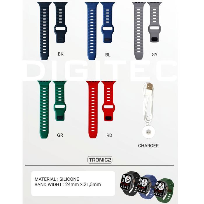 Tali Jam Tangan Digitec Tronic 2 Strap Rubber Digitec Smartwatch