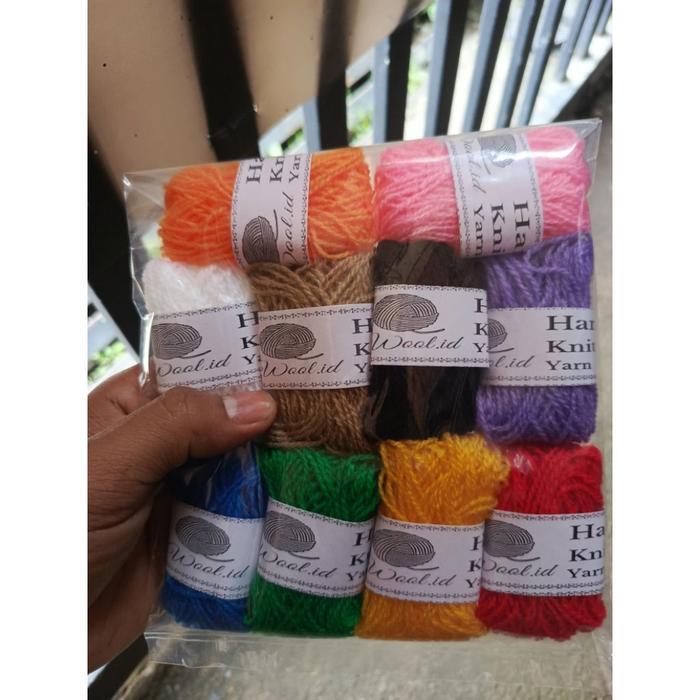 Benang wol / Benang wol warna warni / Benang wol isi 10 gl / Wol pack / Wol mix / Wol murah /