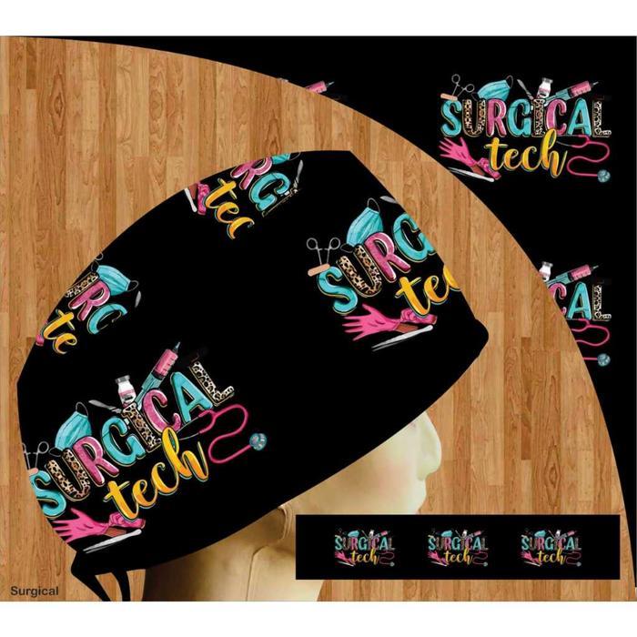 dokter/Scrub hat/Surgical cap/Headcap Topi Scrub Hat Printing Surgeon untuk Dokter Bedah, Headcap Su