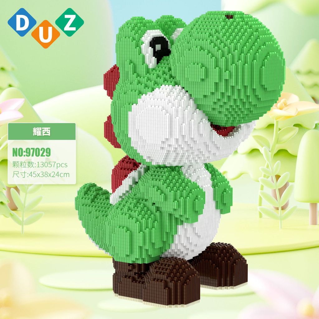 Yoshi Building Blocks Large Size Pikachu Hello Kitty Luigi Panda Connection Diamond Bricks Figure