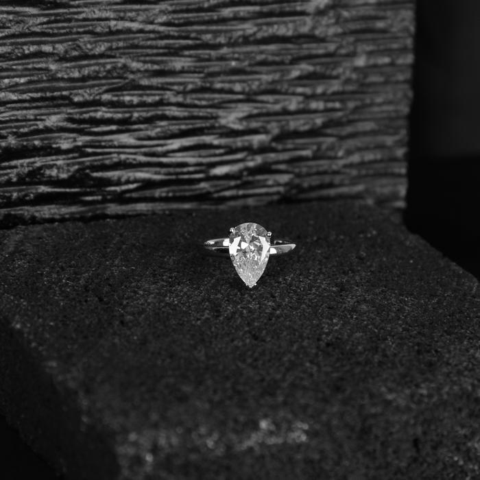Cincin Wanita Model Croix dengan Mutiara - Emas Ukuran US