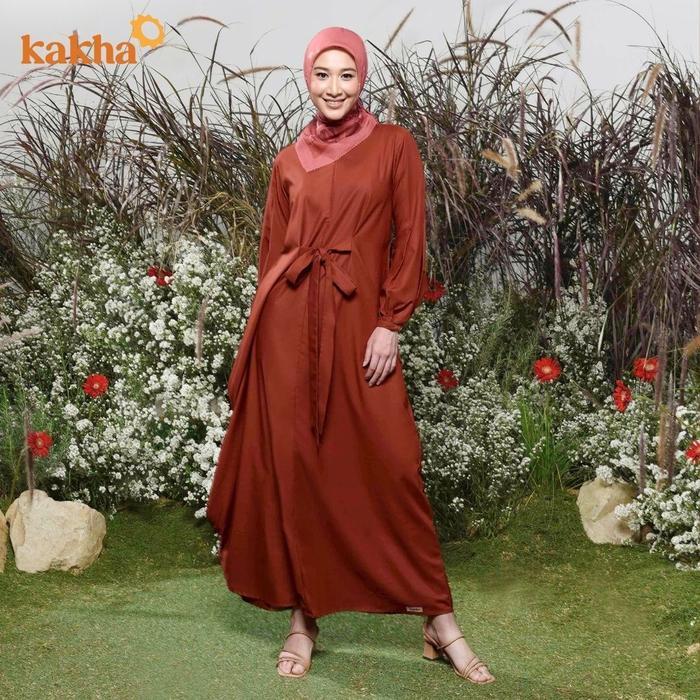 Kakha - Gamis Ibu Cappadocia Series / Gamis Wanita / Gamis / Abaya Wanita Busui Friendly - Brick Ter
